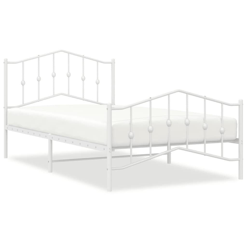 vidaXL Bett Bettgestell mit Kopf- und günstig online kaufen