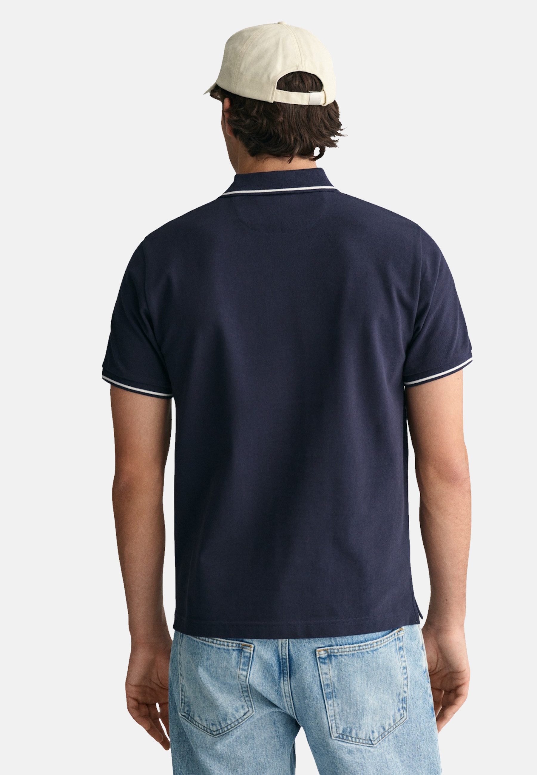 Gant Poloshirt Poloshirt Tipping SS Pique Kurzarmshirt (1-tlg., 1)