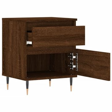 vidaXL Nachttisch Nachttische 2 Stk Braun Eichen-Optik 40x35x50 cm Holzwerkstoff