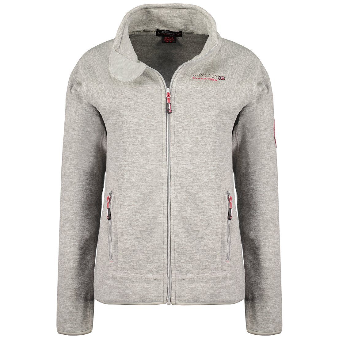 Geographical Norway Fleecejacke Damen - G-TARELLA leicht zu tragen, warm und flauschig Weiß