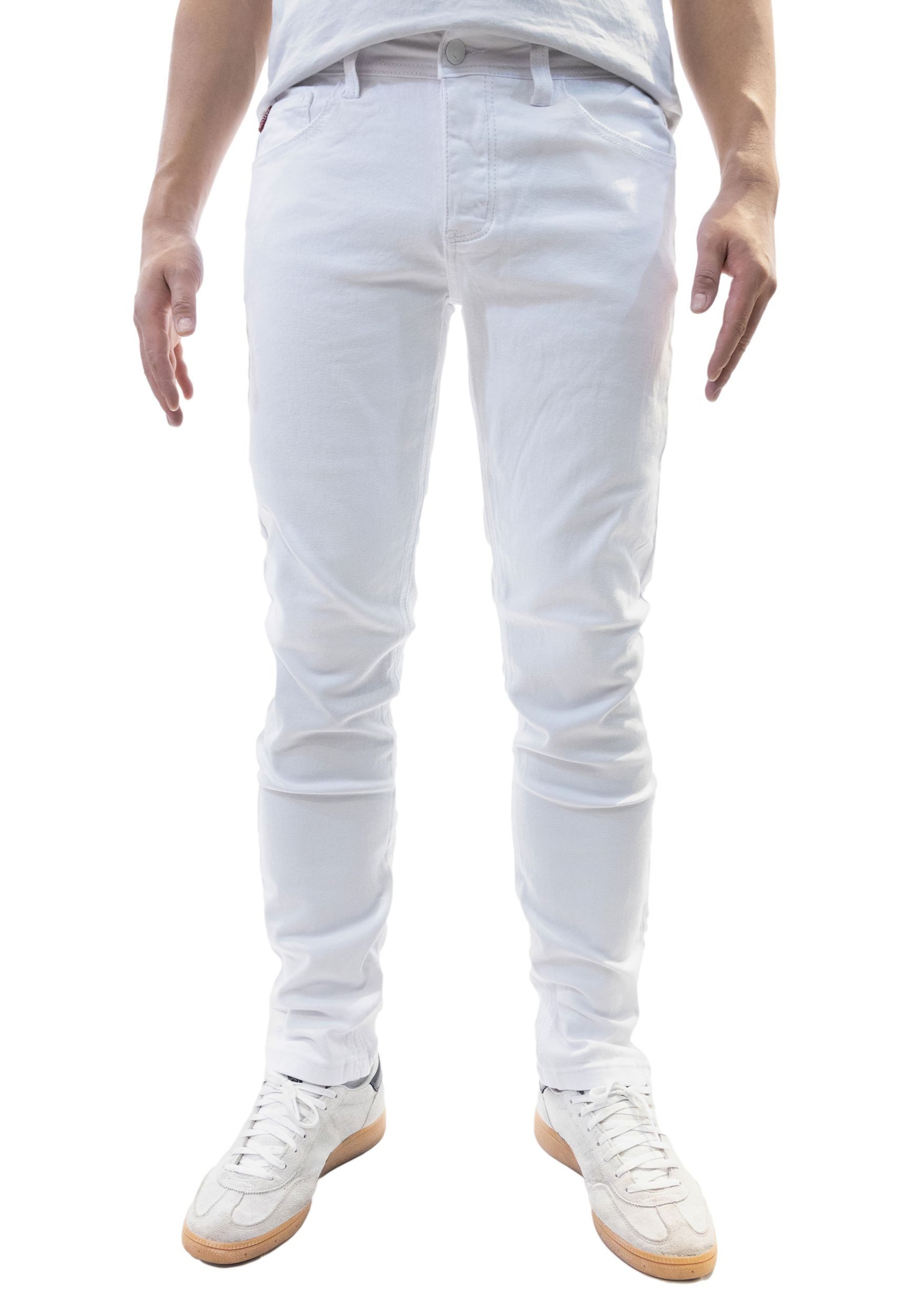 Jaylvis Regular-fit-Jeans Regular Denim Jeans 5-Pocket-Style Weiße Basic Je günstig online kaufen