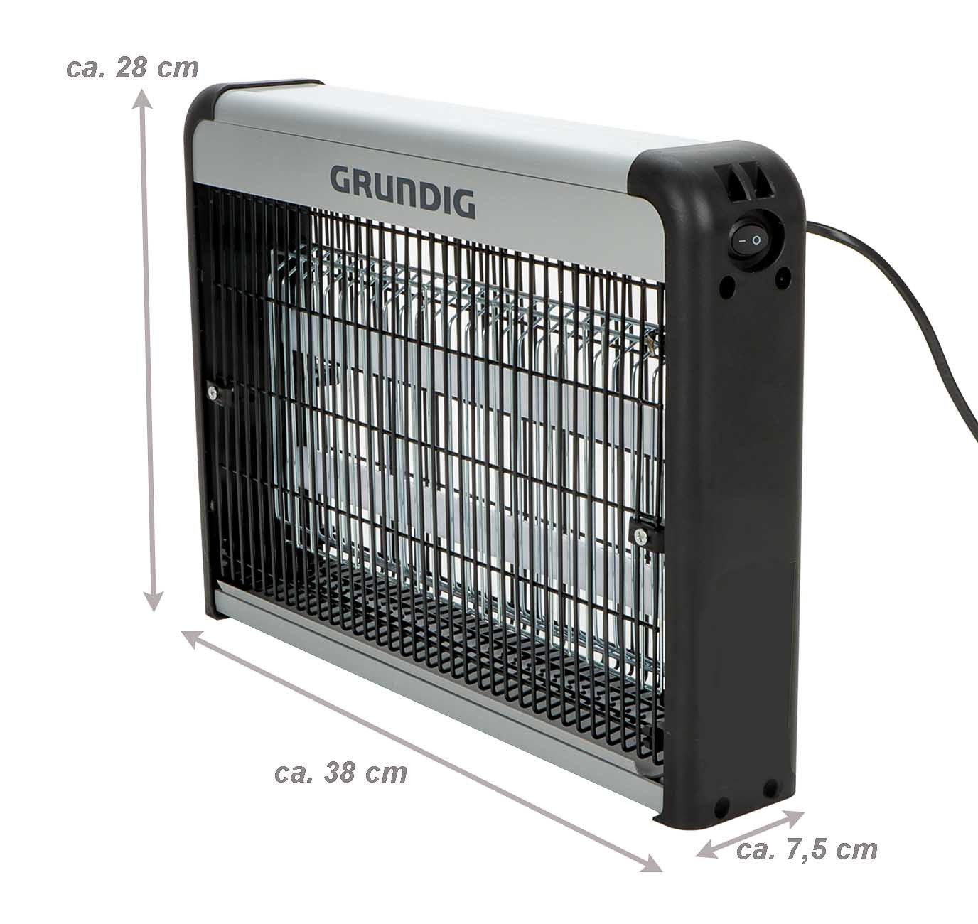 Grundig Insektenfalle Elektronische UV-Lampe gegen Insekten, LED Mückenlampe, Mückenabwehr