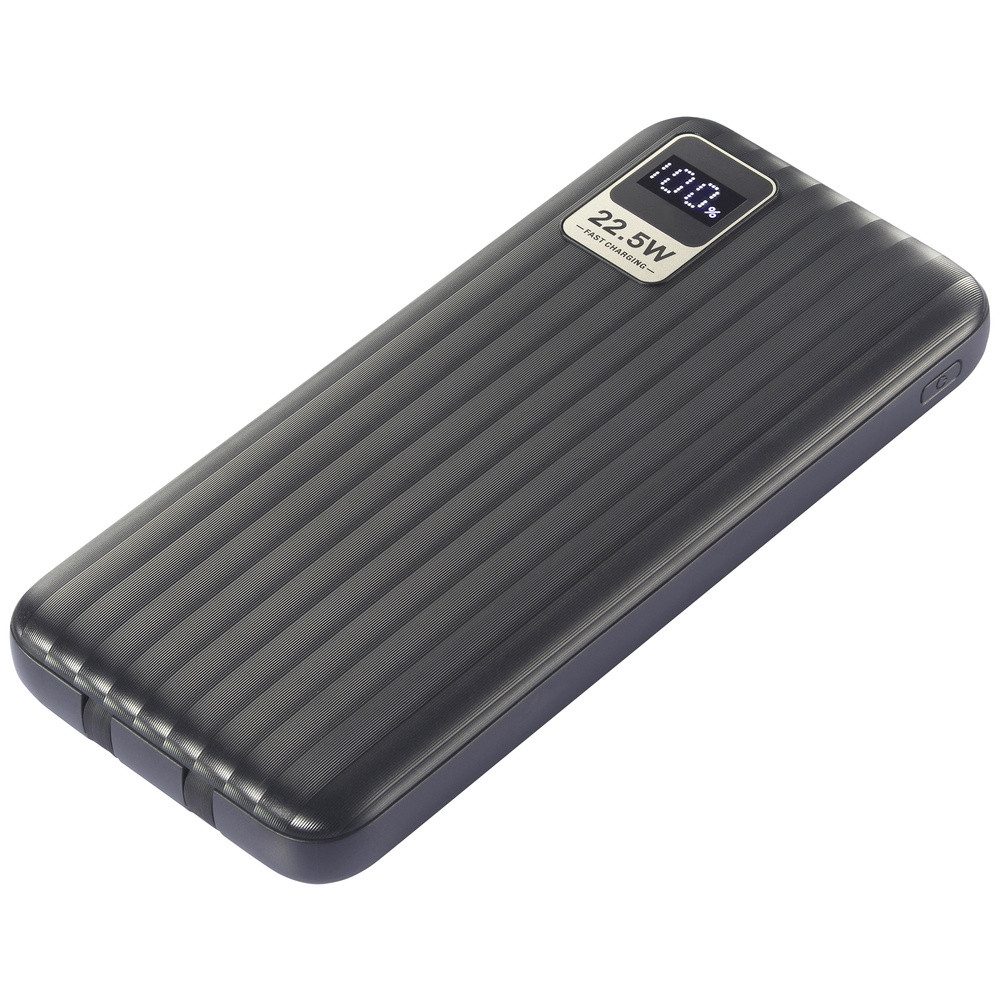 VOLTCRAFT VOLTCRAFT VC-WT-K512 Powerbank 10000 mAh Fast Charge LiPo Schwarz Sta Powerbank 10000 mAh