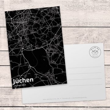 Mr. & Mrs. Panda Postkarte Jüchen - Geschenk, Stadt Dorf Karte Landkarte Map Stadtplan, Geschenk