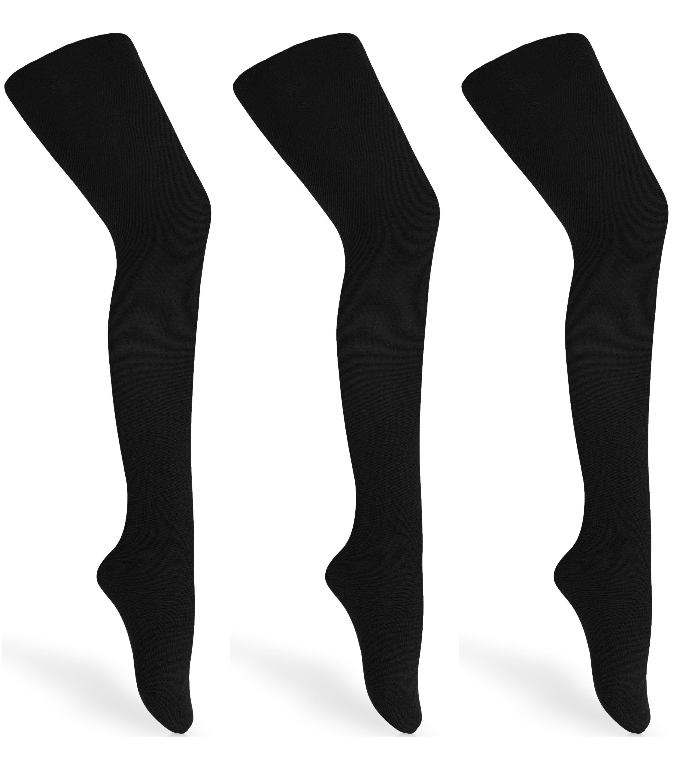 Merry Style Strumpfhose 3er Pack Kinder Strumpfhose für Mädchen Microfaser 60 DEN WL-010 60 DEN (1 St)