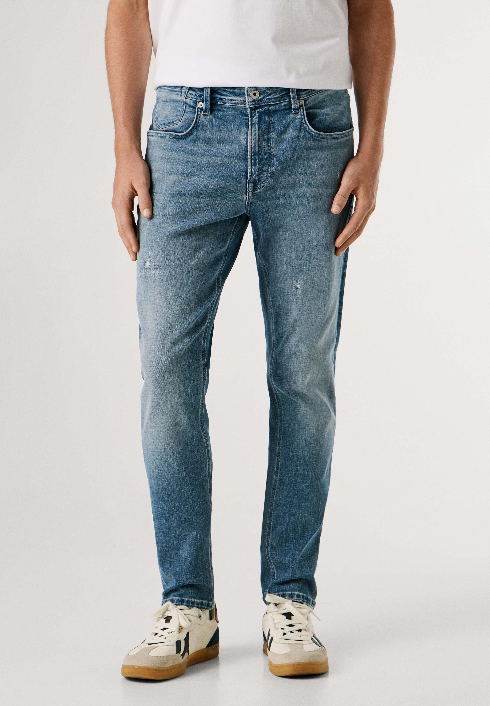 Pepe Jeans Straight-Jeans straight leg jeans TAPERED JEANS STANLEY FS MID DUSK BLUE