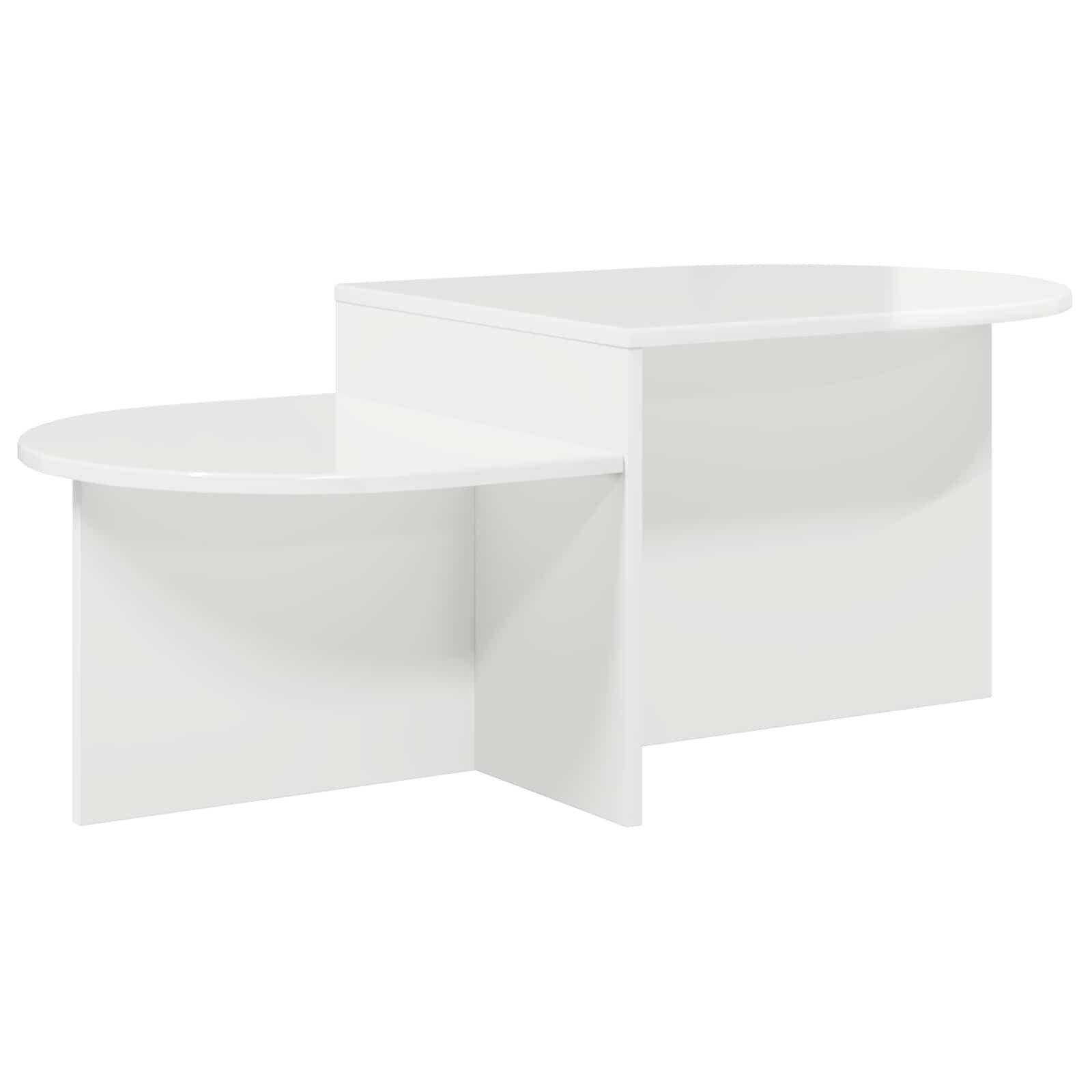 vidaXL Couchtisch Couchtisch Hochglanz Weiß 100 x 50 x 40 cm Holzwerkstoff (1-St)