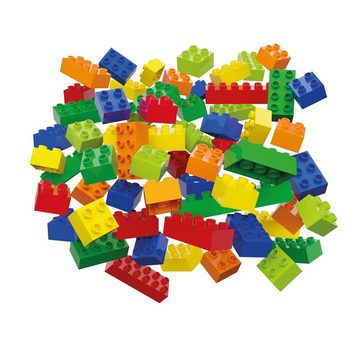 Hubelino Konstruktions-Spielset 400383 bunte Bausteine Box (60-teilig)