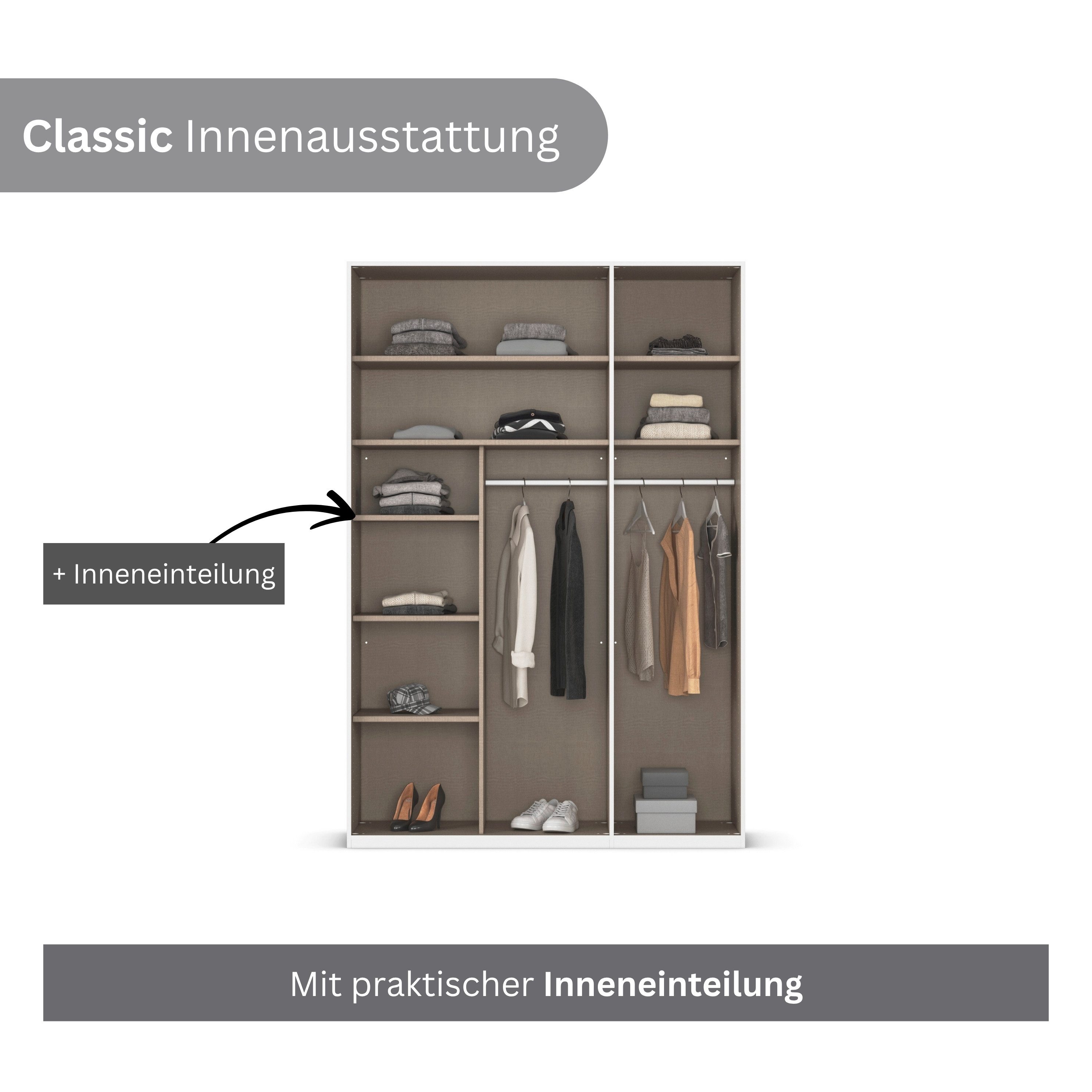 LeGer Home by Lena Gercke Kleiderschrank Schrank Garderobe Ankleide Schlafzimmer Flur SERINA Eyecatcher (3 verschiedene Ausstattungen BASIC/CLASSIC/PREMIUM (ink – Bild 5 von 5