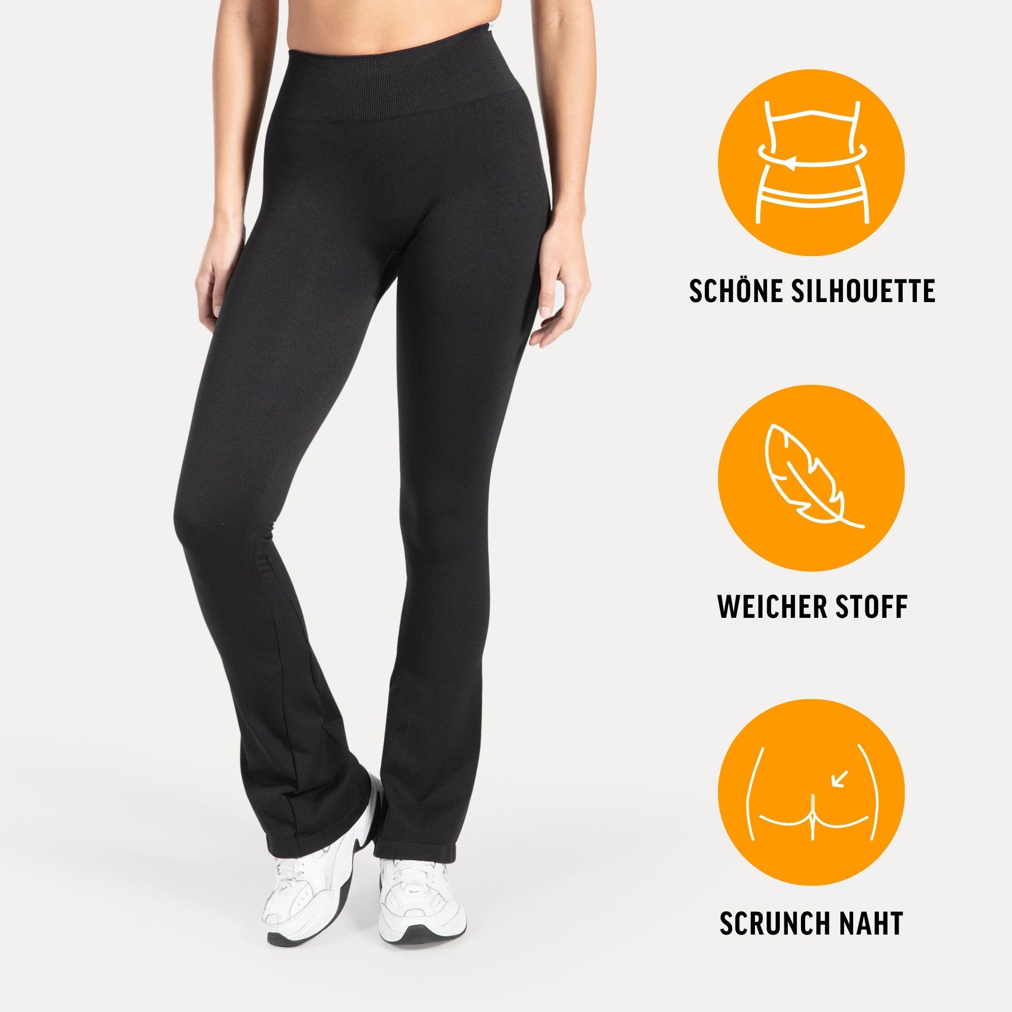 Smilodox Leggings Aylin Schlaghose Sportleggings Scrunch Booty Push UP Frei günstig online kaufen
