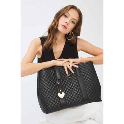 dc Dericompany Handtasche BD01564, Damen Basic Hand- und Schultertasche aus 100 % Polyurethan, Damenhandtasche, Shopper