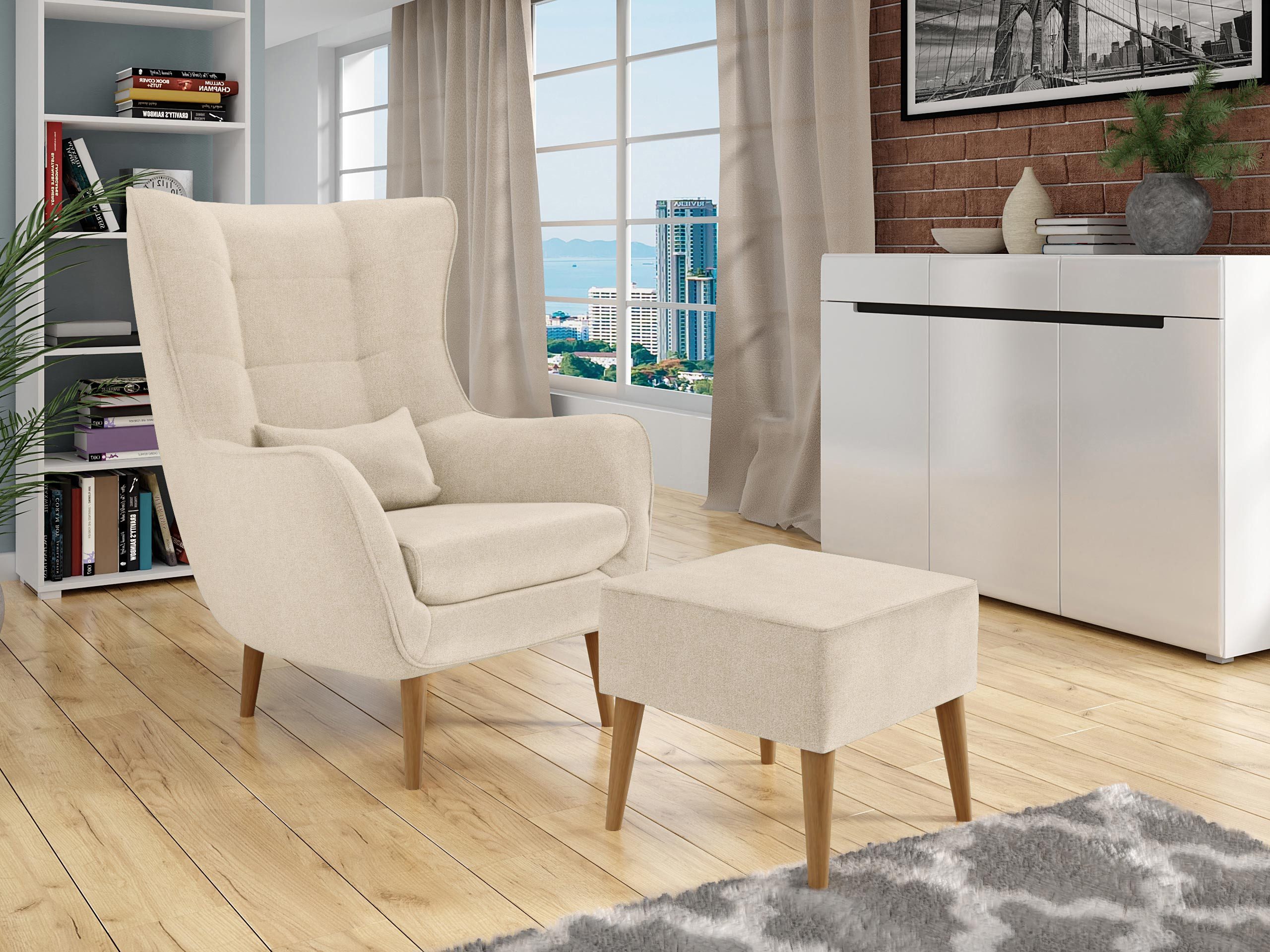 MIRJAN24 Sessel Estjano mit Fußbank (2er-Set), günstig online kaufen
