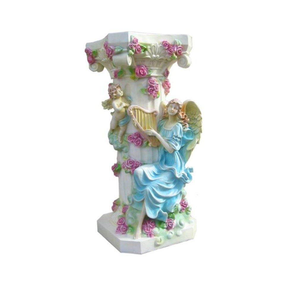 Xlmoebel Dekosäule Deko Säule Statue 90 cm Bunte Skulptur Figur C61 (1 St), Made in Europa