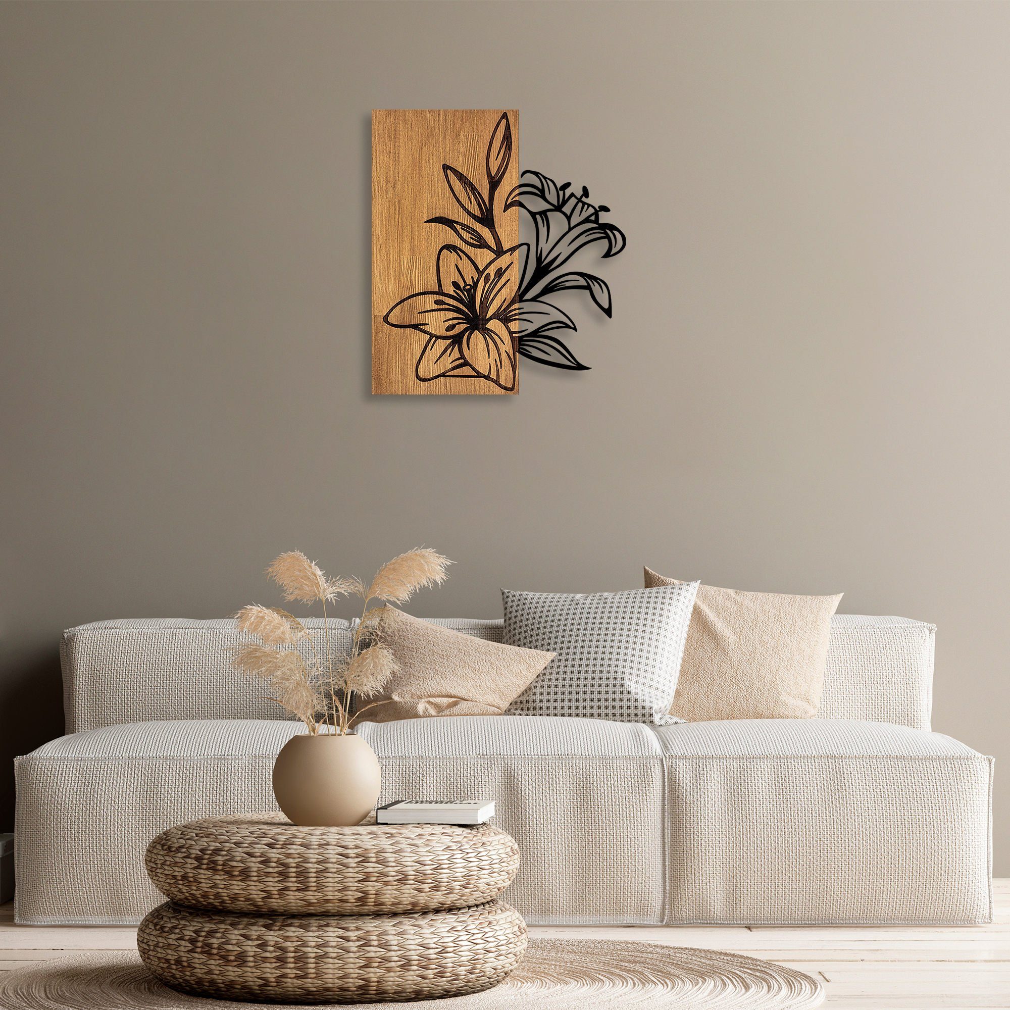 Wallity Wanddekoobjekt 50% WOODEN