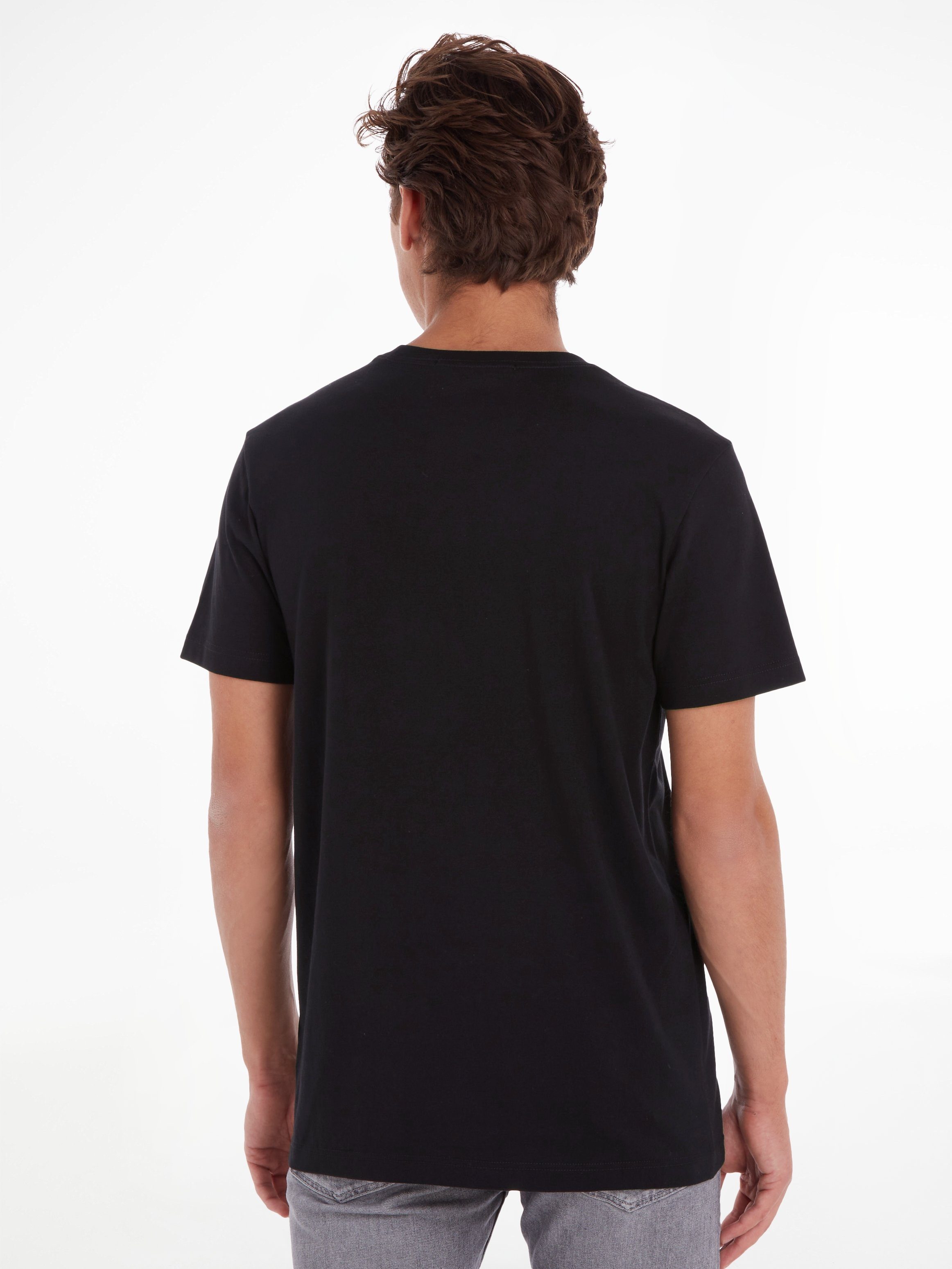 Klein Jeans Black TEE MONOLOGO Ck REGULAR mit T-Shirt Calvin Logoschriftzug