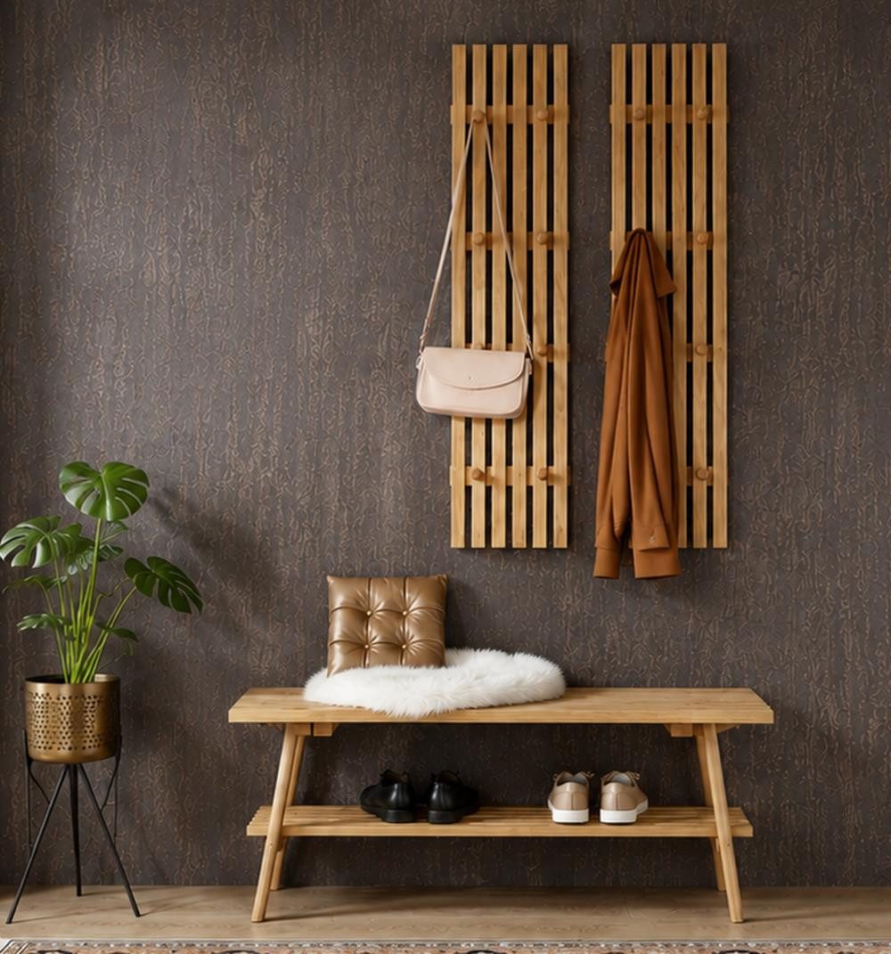 freiraum Garderoben-Set Albany, (3-teilig) in Eiche geölt - 110x170x35 (BxHxT)