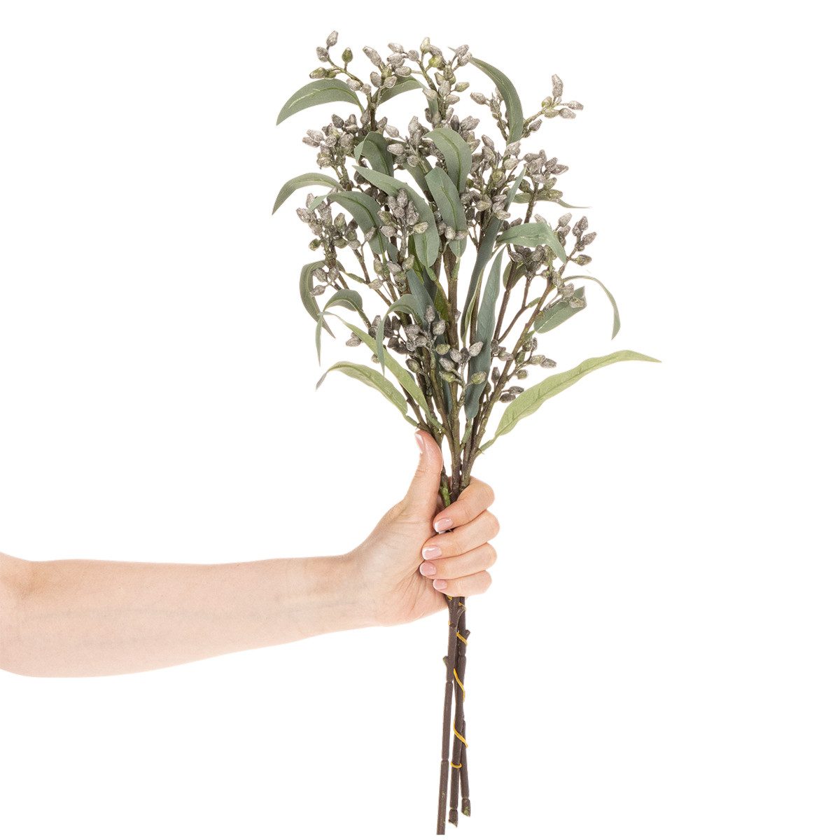 Künstliche Zimmerpflanze Künstlicher Eukalyptus Zweig Dekoartikel für Tischdekoration, 3 Stück, Florists Products, Höhe 53 cm