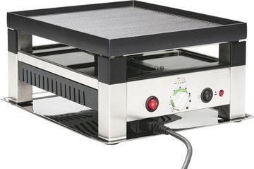 SOLIS OF SWITZERLAND Raclette 5 in 1 Table Grill for 4, 4 Raclettepfännchen, 1020 W