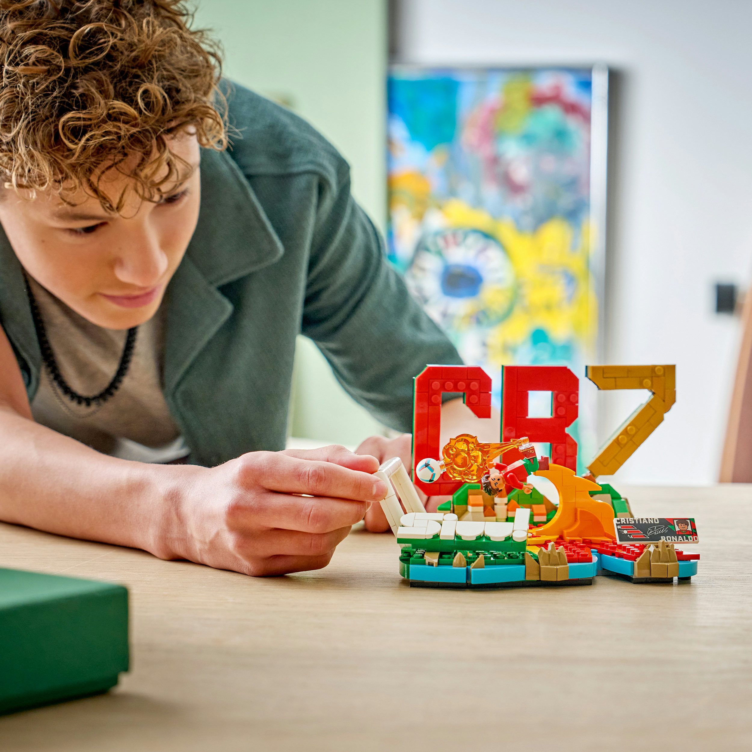 LEGO® Cristiano Ronaldo – Fußball-Highlights (43012), LEGO Editions Football Konstruktionsspielsteine, (490 St)