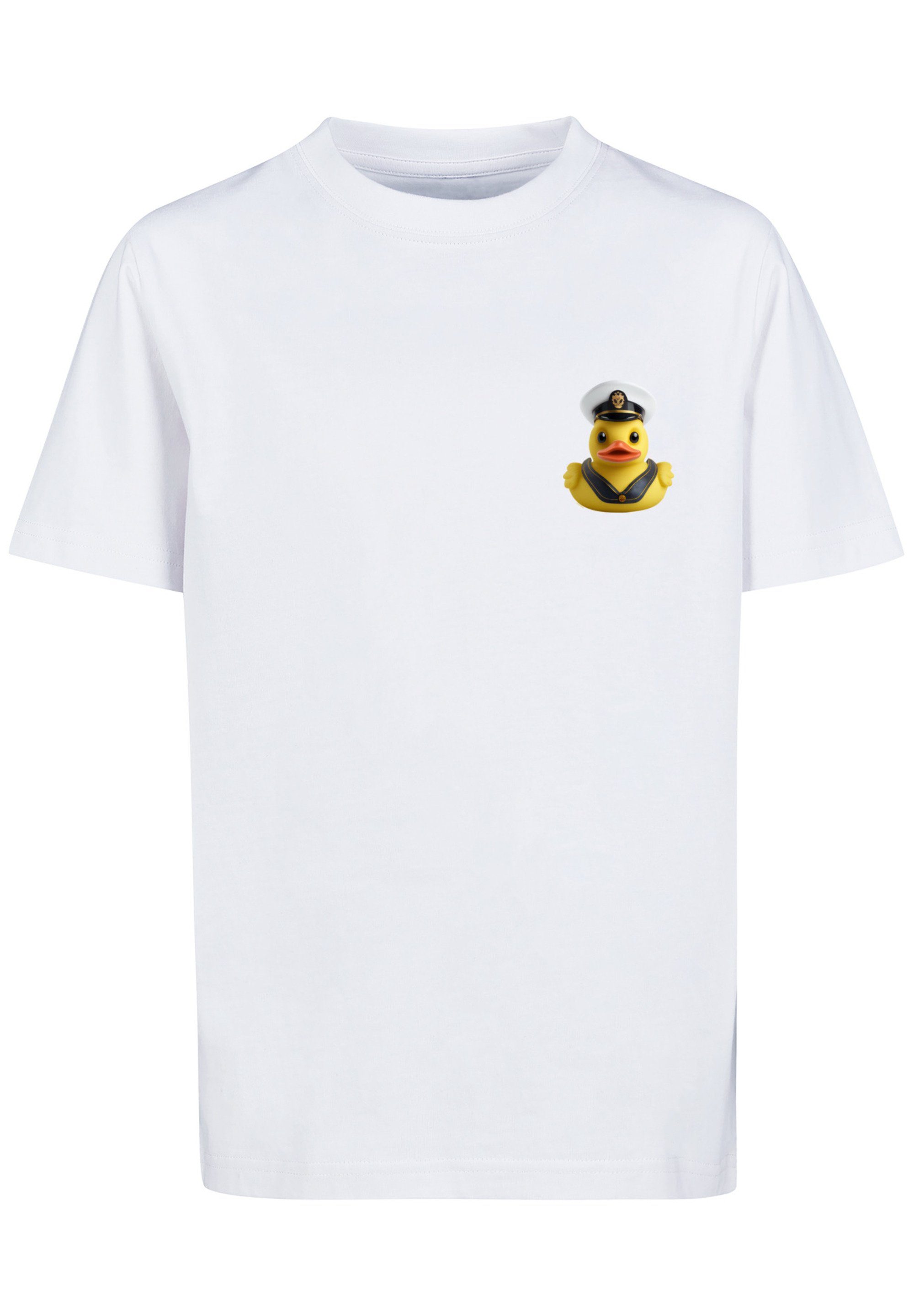 F4NT4STIC T-Shirt Captain weiß Duck Rubber UNISEX TEE Print
