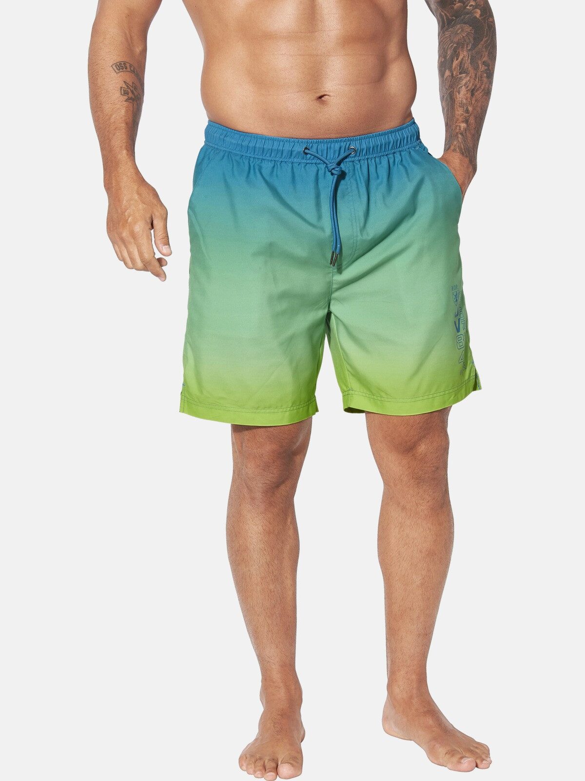 Jan Vanderstorm Badeshorts WERENFRIED (1-St) im Farbverlauf mit Taschen günstig online kaufen