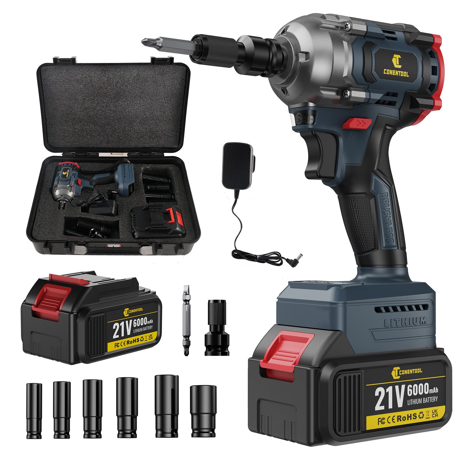 CONENTOOL Akku-Schlagschrauber 21V, 4600 U/min, 620 günstig online kaufen