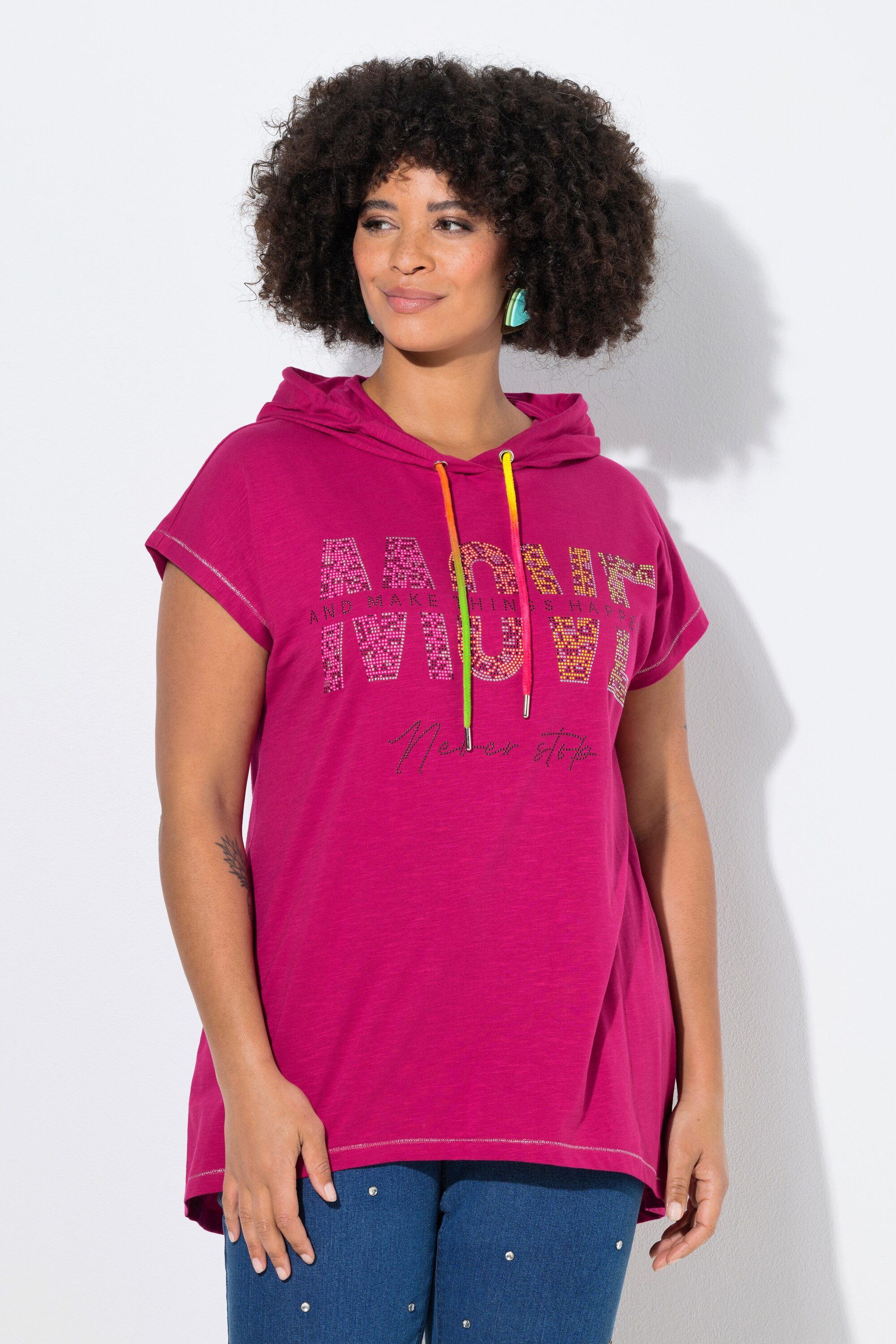 Angel of Style T-Shirt T-Shirt Kapuze MOVE-Schriftzug Halbarm