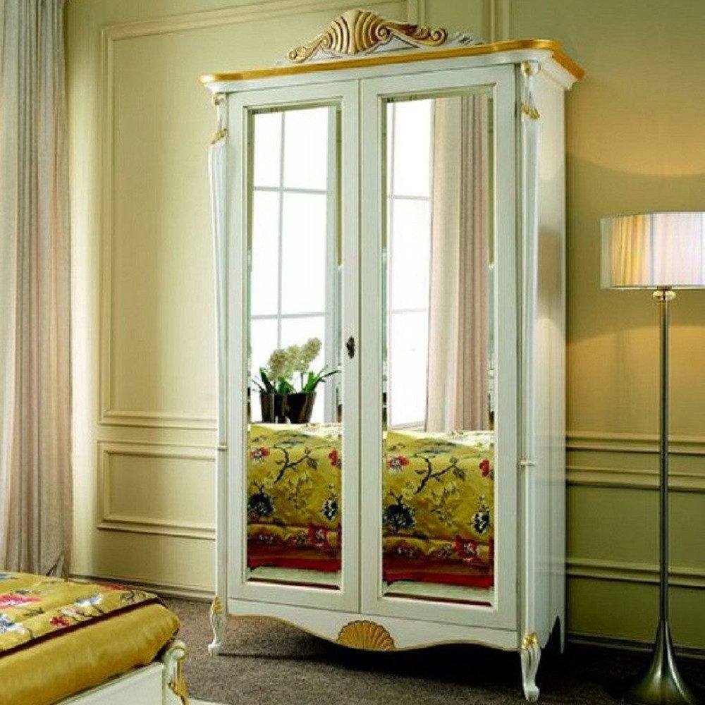 JVmoebel Kleiderschrank Barock Stil Holzschrank mit eleganter Handarbeit und zeitlosem Design (Kleiderschrank) Made in Europa