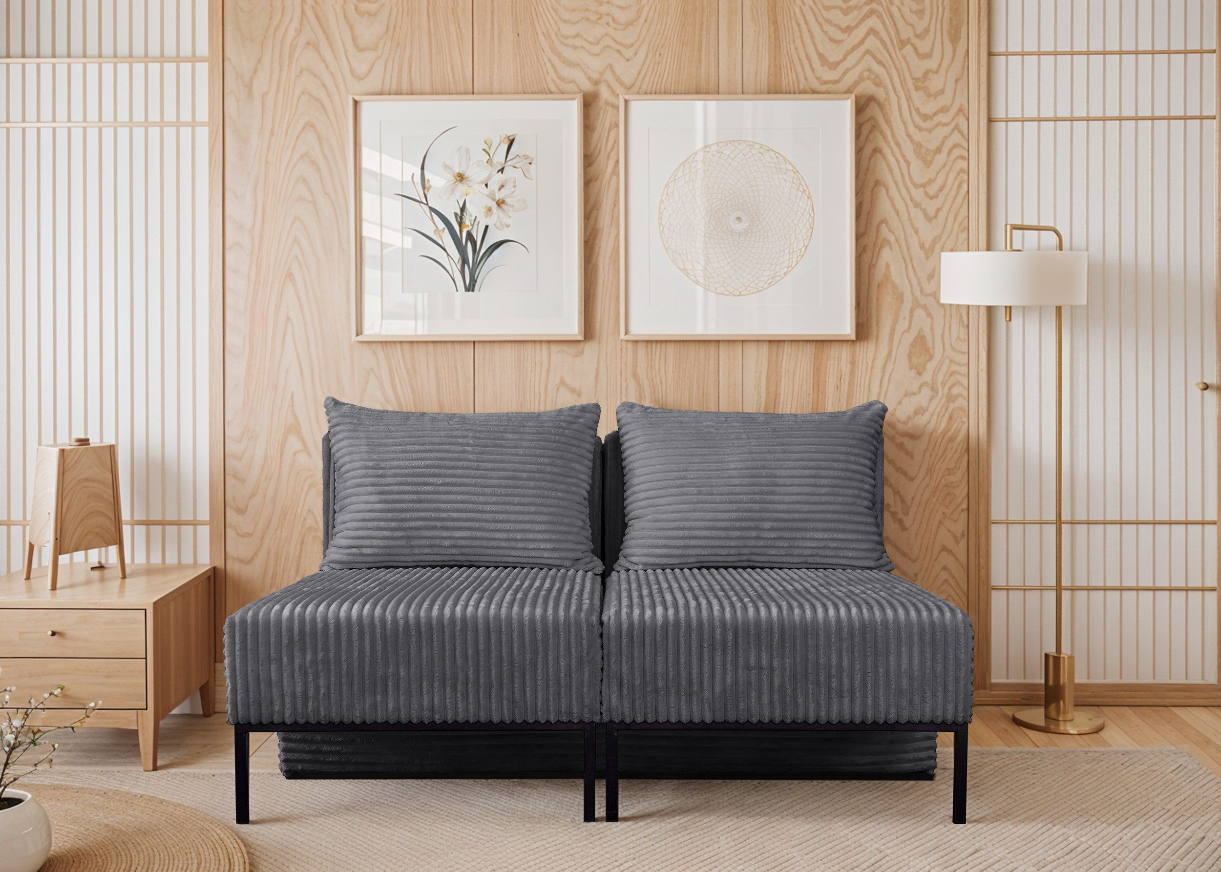 Kaiser Möbel Chaiselongue Sofa,Ecksofa, Betten, MOOKA 4in1-Multifunktions-System, Sofa mit Schlaffunktion, Eckcouch, Bett, Chaiselongue (4in1)
