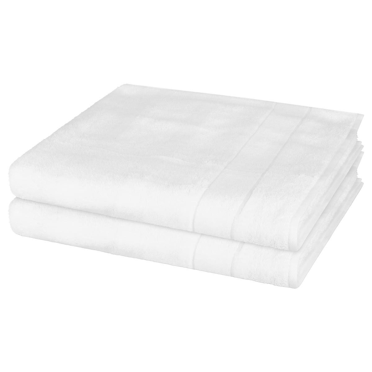Cawö Handtuch Set Noblesse, Walkfrottee (Spar-Set, 2-St), 2 X Duschtuch im Set - Baumwolle - Saugstark