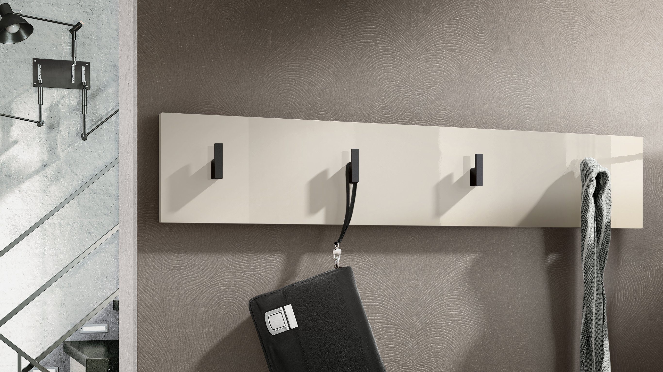 Vladon Garderobenpaneel Linea (Wandgarderobe, mit 4 günstig online kaufen