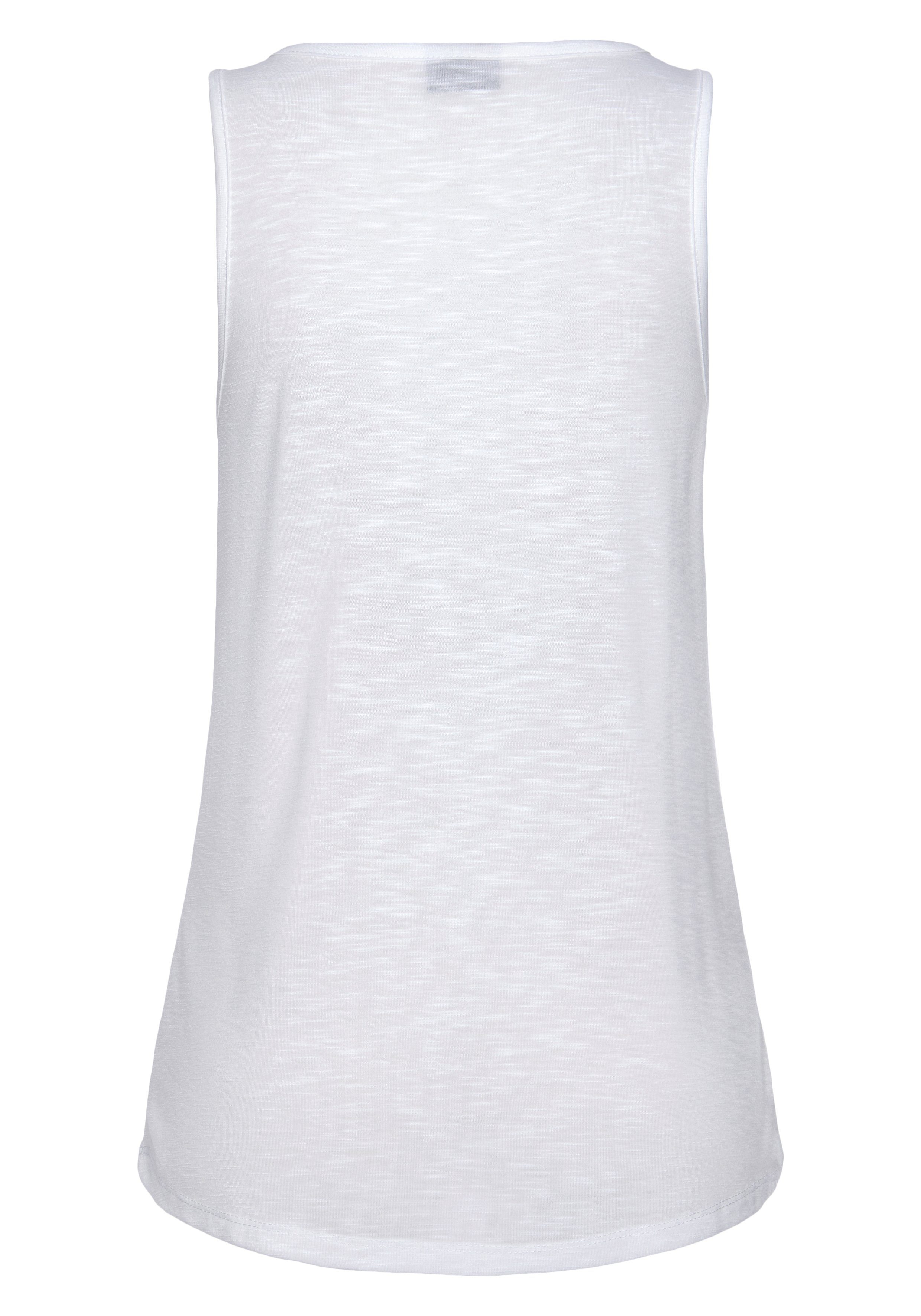 Venice Beach Tanktop aus weicher Slubware mit Logoprint Jerseytop mit breiten Trägern, Sommertop, lockeres Trägertop – Bild 4 von 5