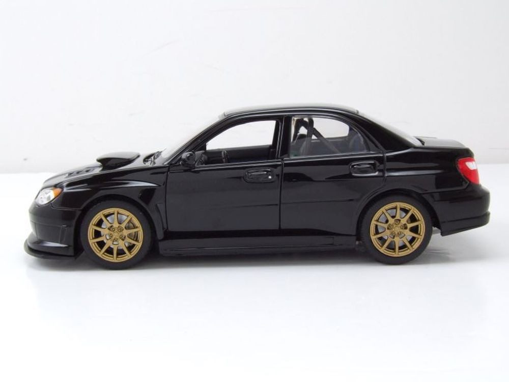 Welly Modellauto Subaru Impreza WRX STI 2010 schwarz, Maßstab 1:24