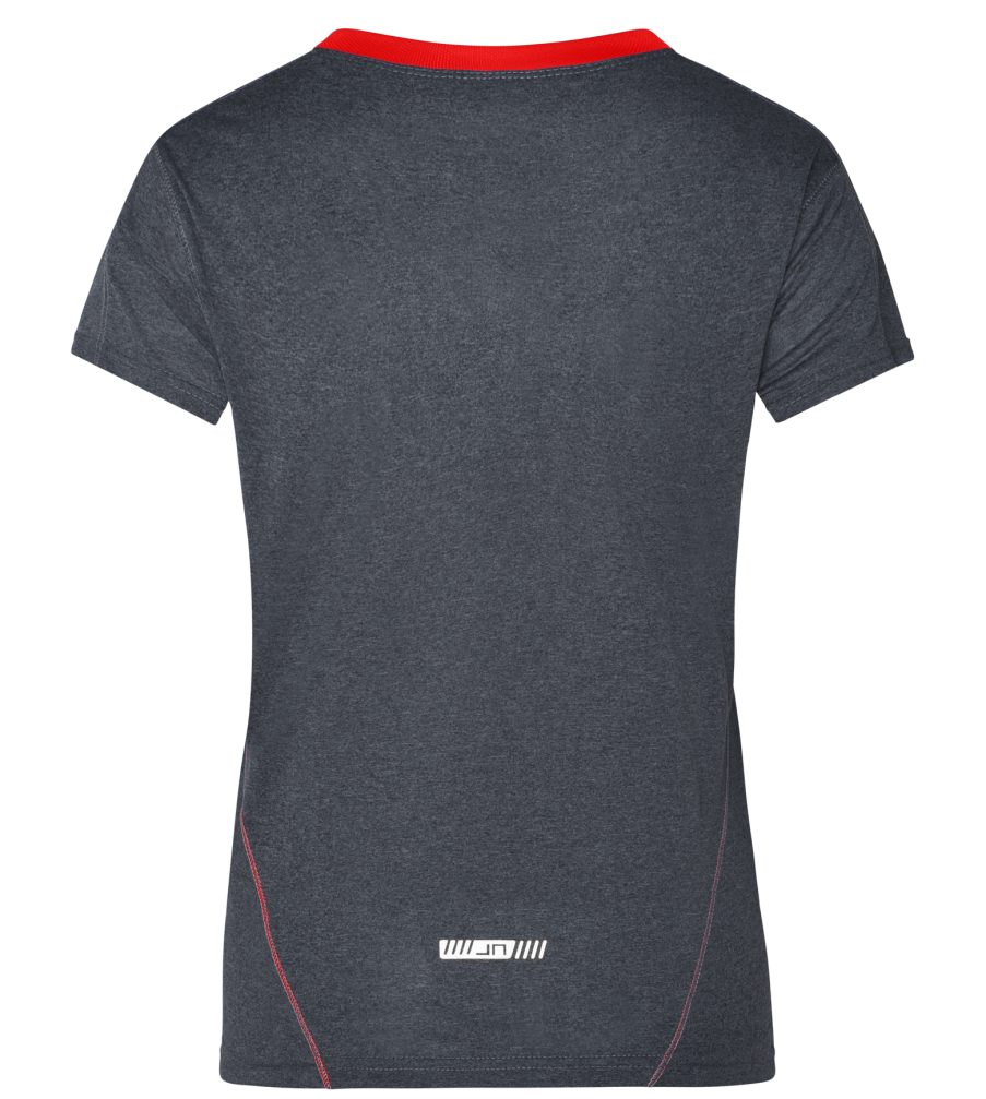 James & Nicholson Laufshirt Doppelpack Damen Kurzarm Laufshirt Running T-Shirt JN471 (Doppelpack, 2 Stück) Atmungsaktiv und Feuchtigkeitsregulierend