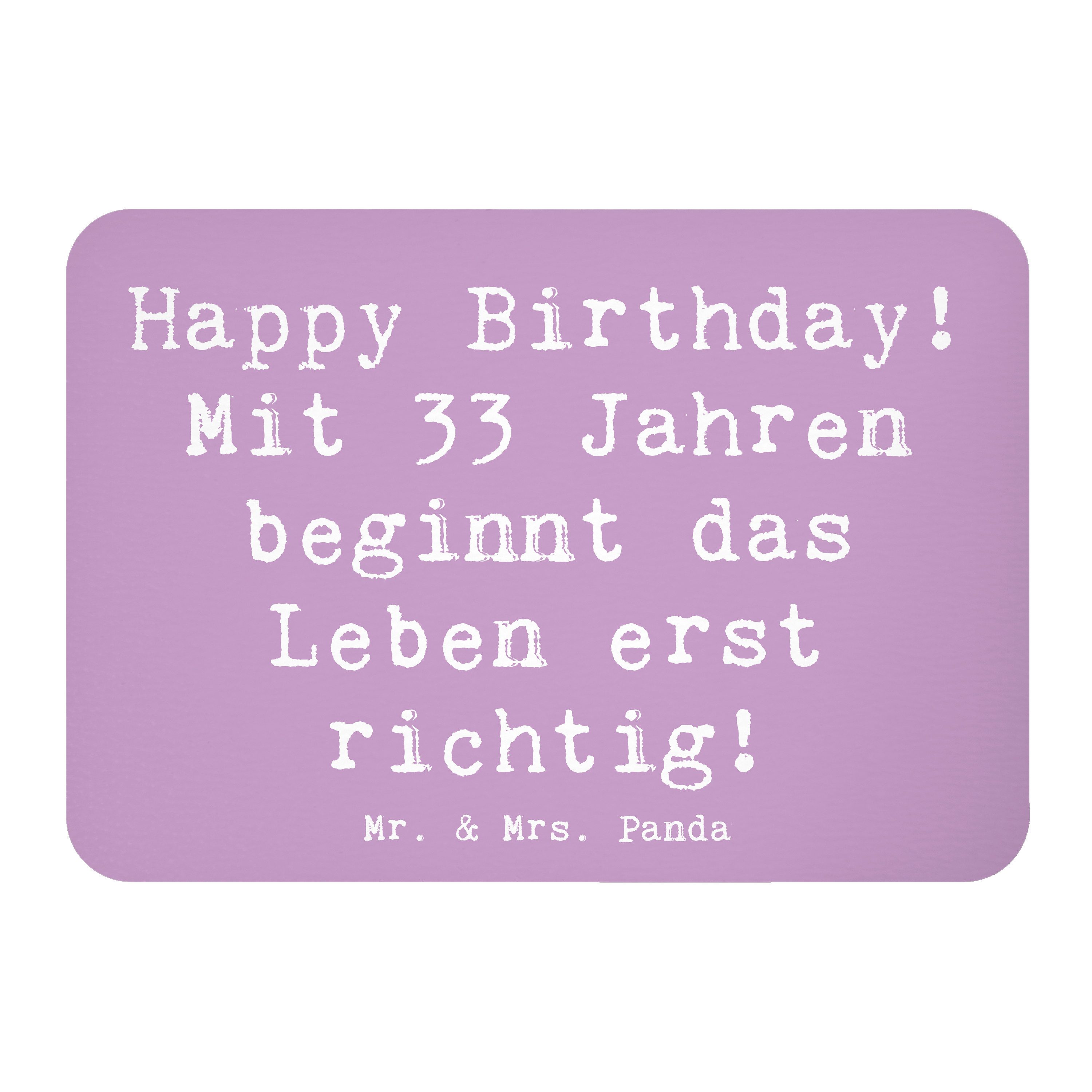 Magnet Spruch 33. Geburtstag - Lavendeltraum - Geschenk, Erfolg, Glückwunsch