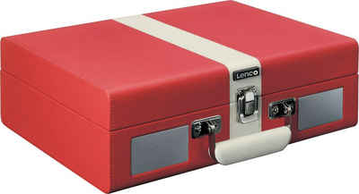 Lenco Koffer-Plattenspieler mit BT und eingebauten Lsp. Plattenspieler (Riemenantrieb)