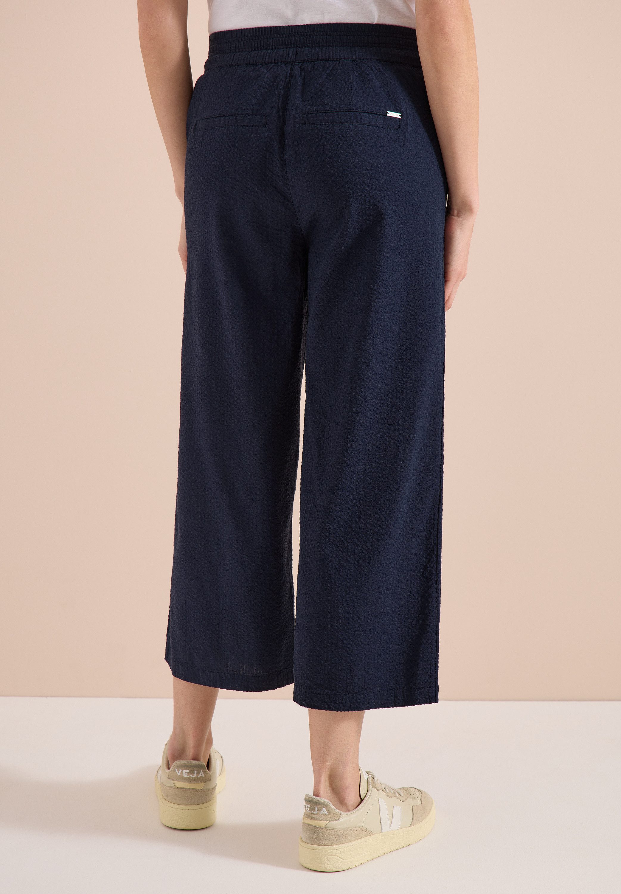 CECIL Culotte aus Seersucker-Material