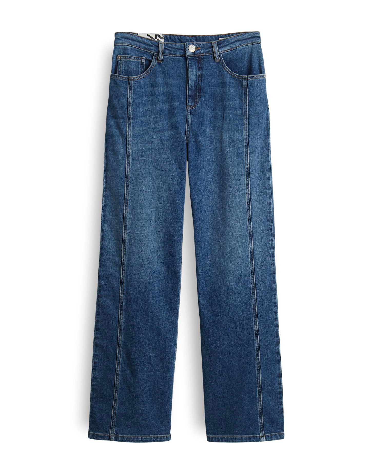 Weite Jeans MIVY LANE aus Dry Indigo® Mid Rise