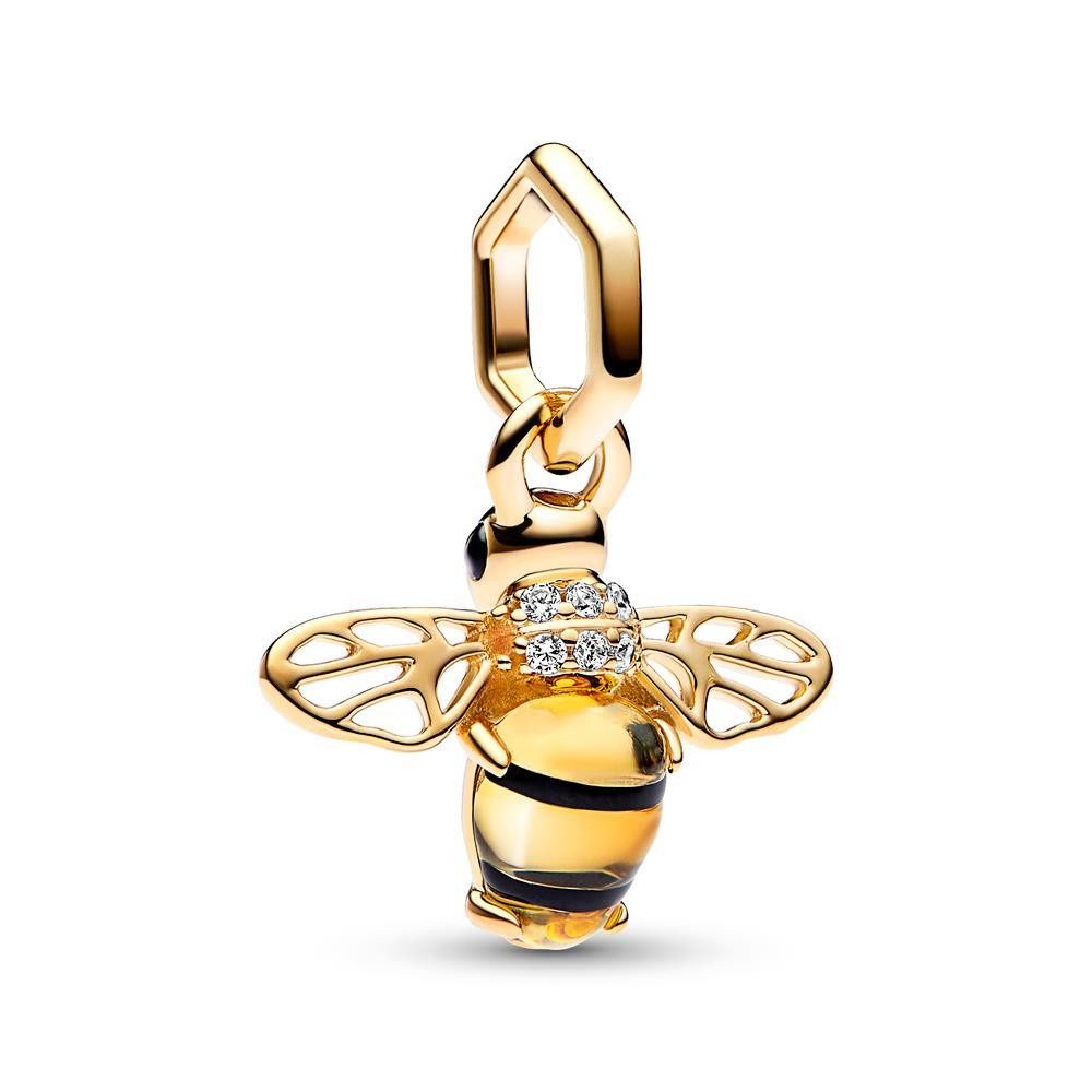 Pandora Charm-Einhänger PANDORA Charm Anhänger Biene, vergoldete Metalllegierung