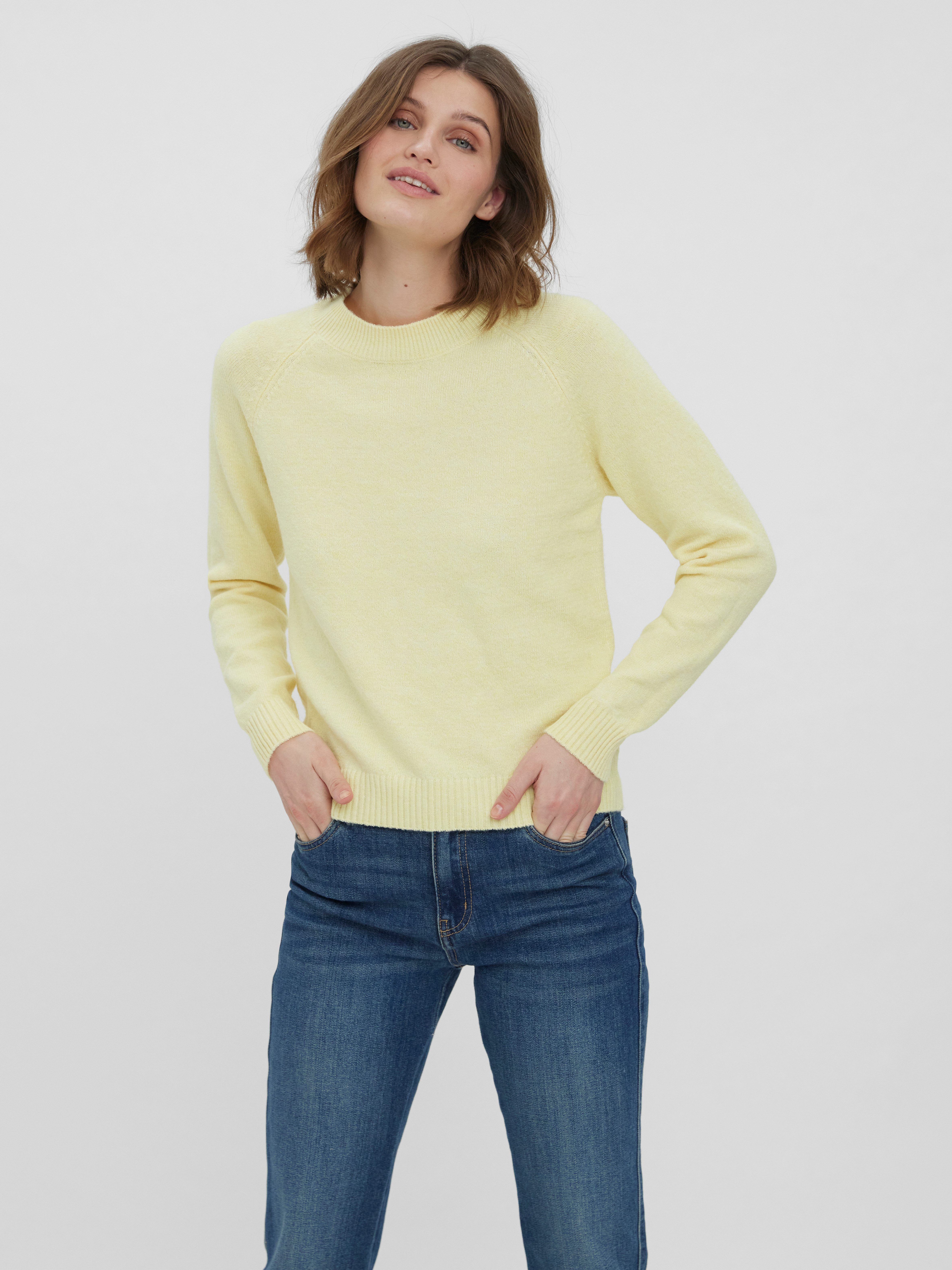 Vero Moda Rundhalspullover VMDOFFY LS O-NECK günstig online kaufen