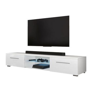 DB-Möbel Lowboard TV-Lowboard EDEN mit LED-Beleuchtung in Blau 140