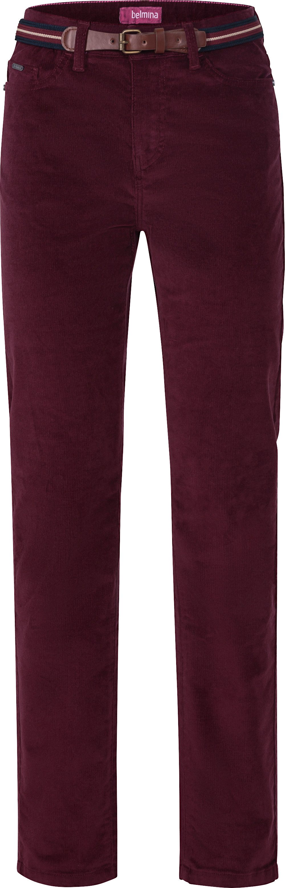 belmina Cordhose Elastisches Feincordgewebe