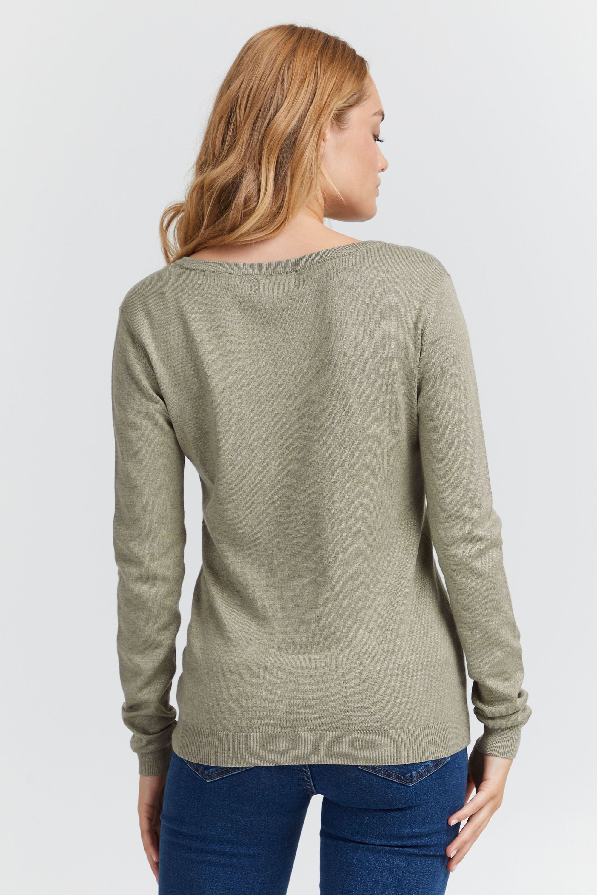 OXMO Strickpullover OXEdda Gemütlicher Basic Feinstrickpullover
