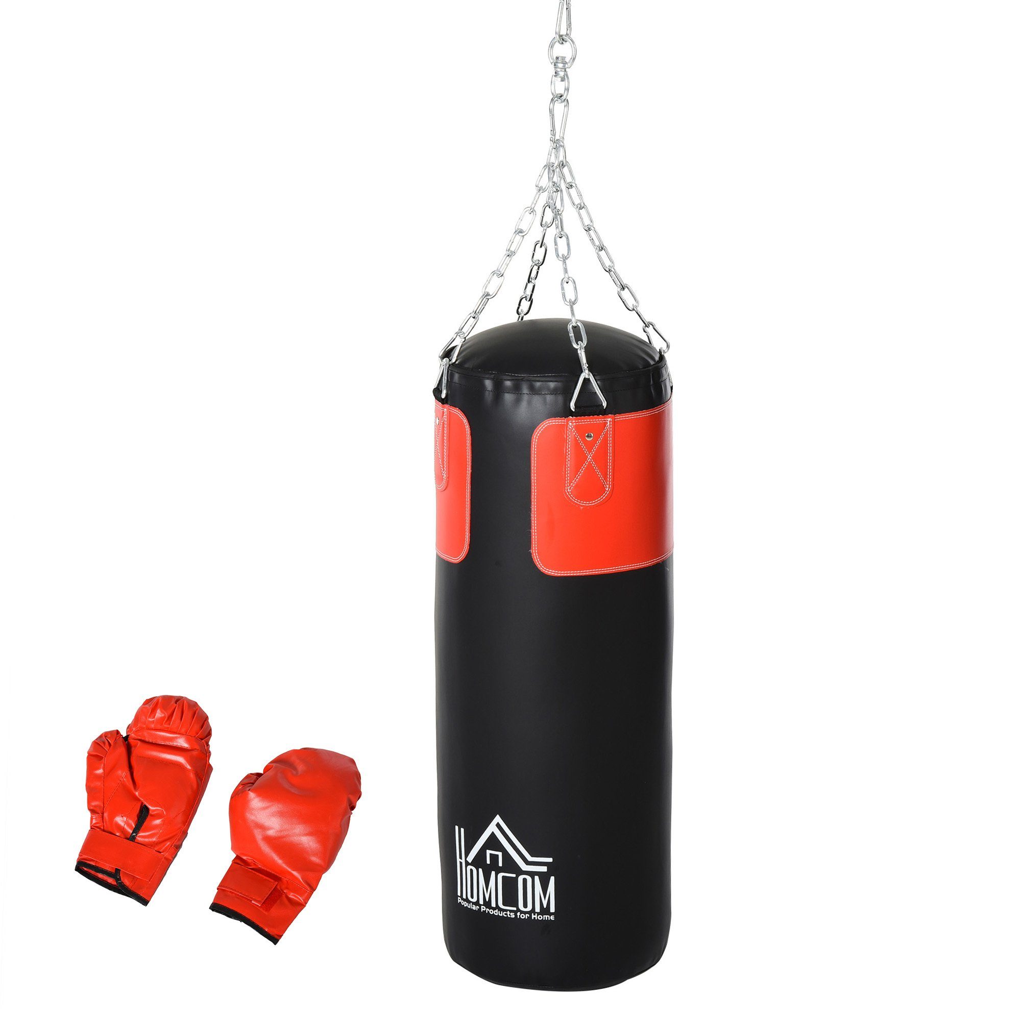 HOMCOM Standboxsack Boxhandschuhen Boxsack mit