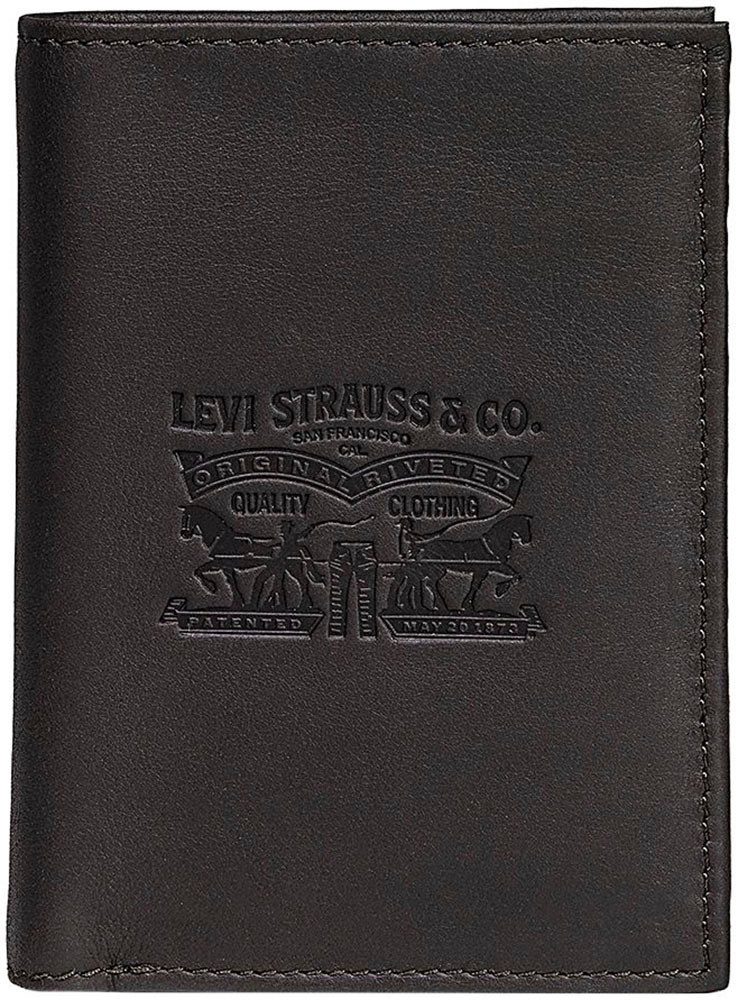 Levi's® Geldbörse VINTAGE TWO HORSE VERTICAL COIN WALLET, mit schöner Prägung Herrenbörse Portemonnaie Leder