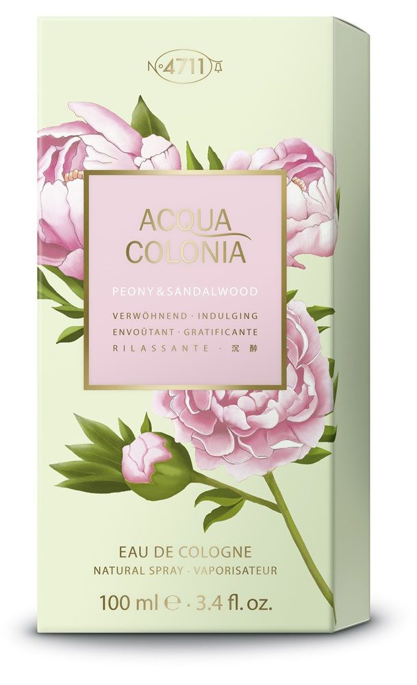 4711 Eau de Cologne 4711 Acqua Colonia PEONY & SANDALWOOD EAU DE COLOGNE NATURAL SPRAY 100, 1-tlg., mit floral-holziger Duftnote