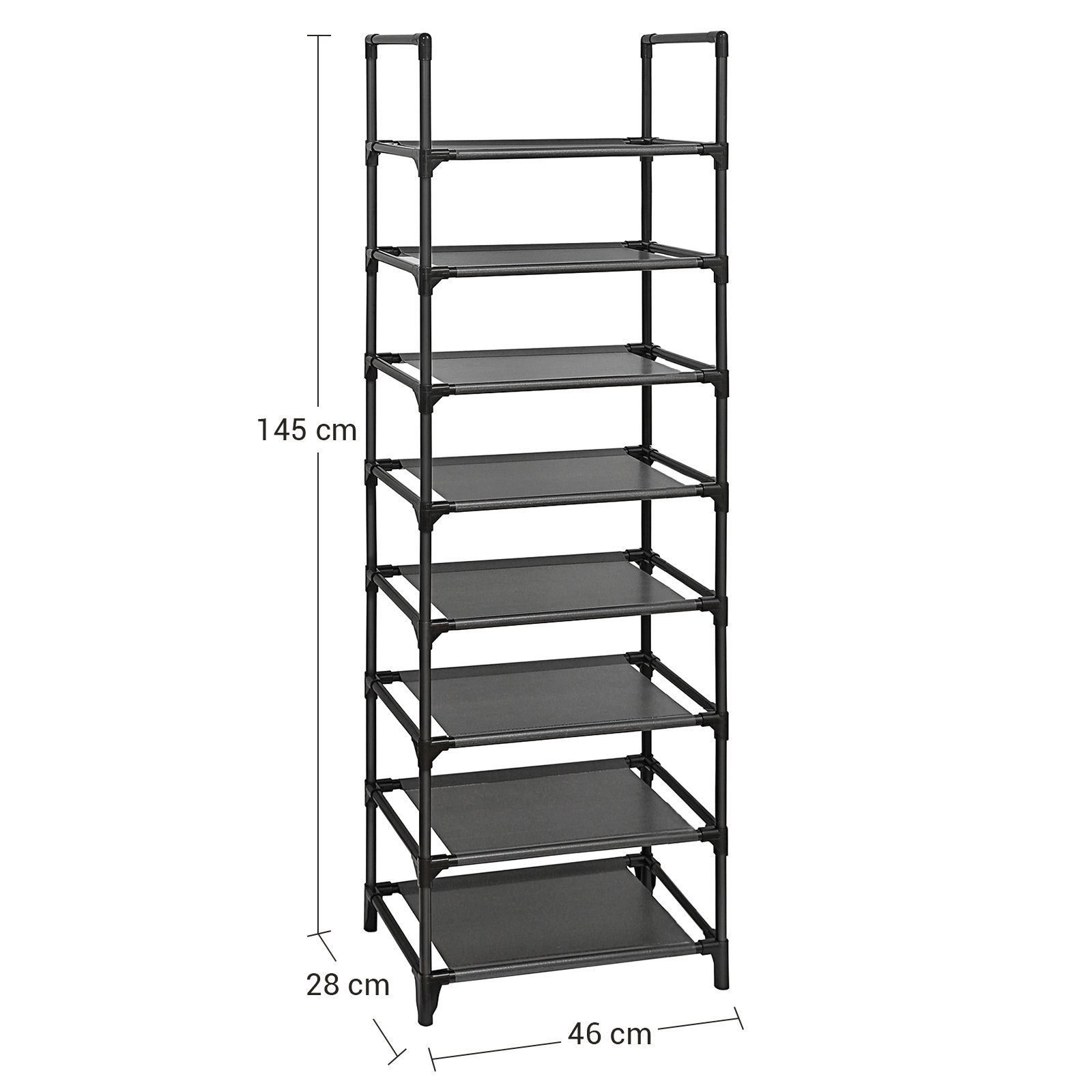 Schuh-Organizer, 16-20 für Schuhe Paar Eisenrahmen, SONGMICS Schuhregal