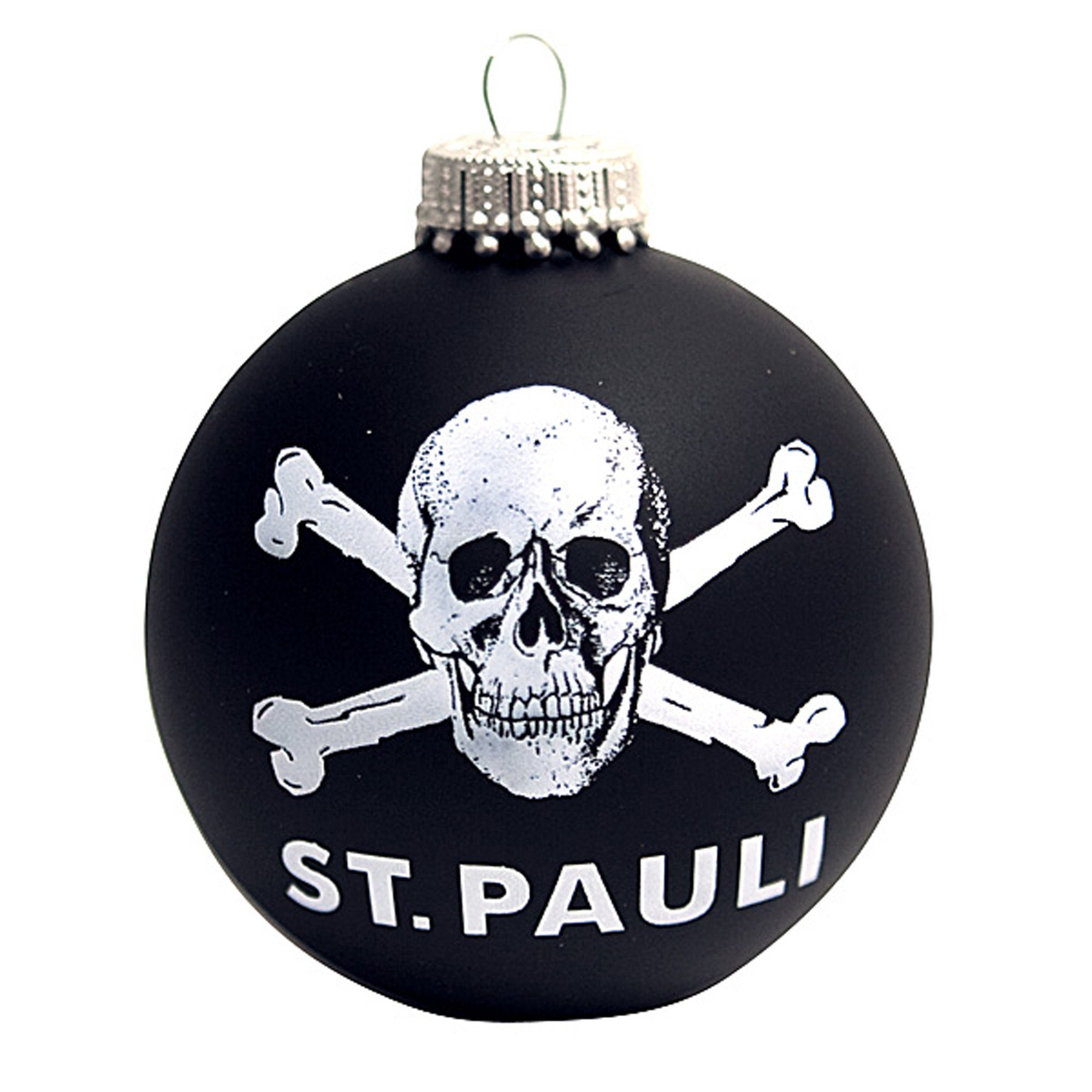 Christbaumschmuck FC St. Pauli Christbaumkugeln Schwarz