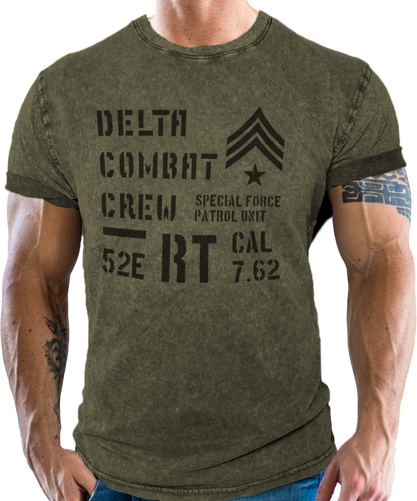GASOLINE BANDIT® T-Shirt für US Army Fans: Delta Combat Crew