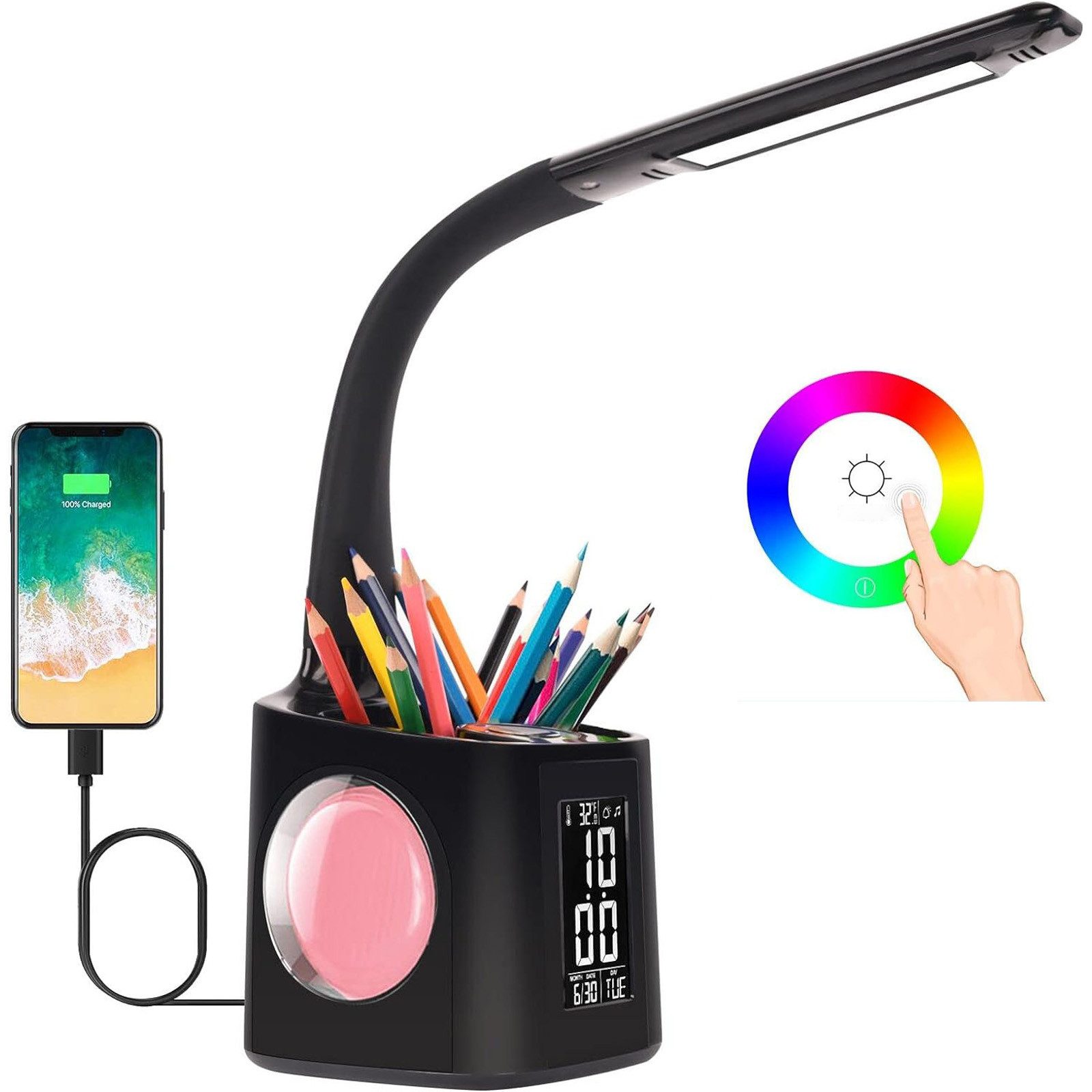 REDOM Schreibtischlampe LED Tischleuchte Leselampe mit günstig online kaufen